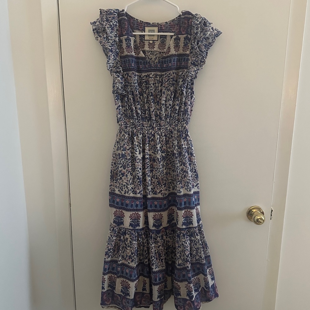 Alicia Bell Paisley Floral Print Midi Dress